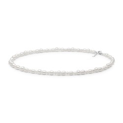 Colier perle naturale albe si argint 45 cm DiAmanti 234-116-G (Argint 925‰ 0,6 g.)